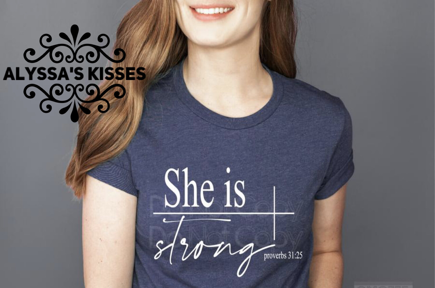 She is Strong - Cross - Proverbs 31:25