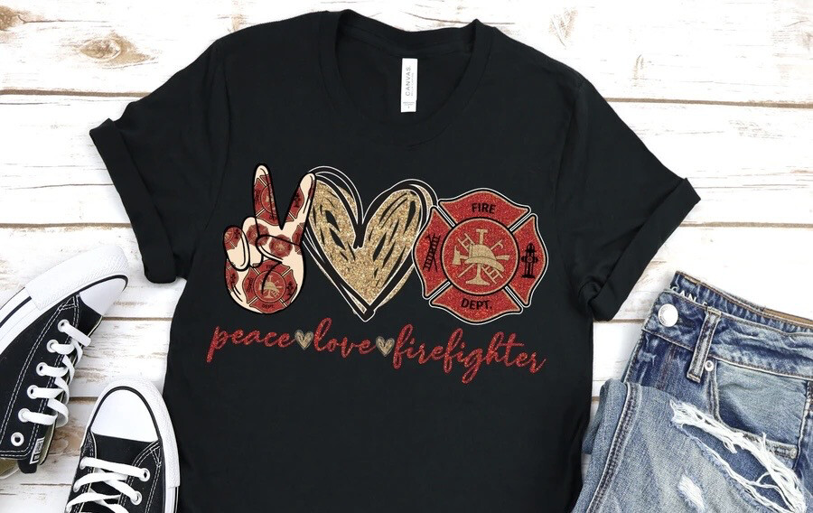 Peace - Love - Firefighter 