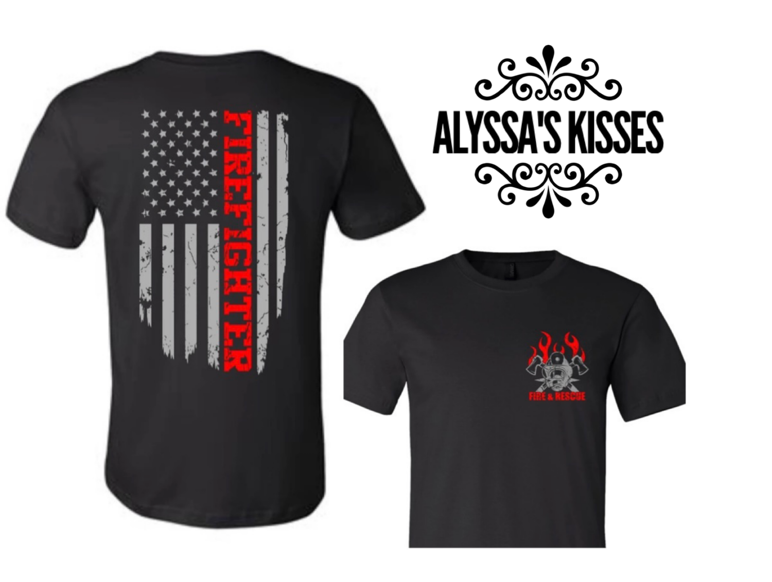 Firefighter Flag (front &amp; back) 