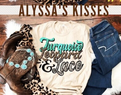 Rustic - Turquoise Leopard Lace