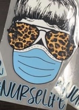 Nurse Medical Life Mask - Leopard (with or without hashtag)