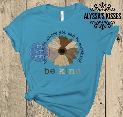 Flower- Be Kind - Neutral Colors 