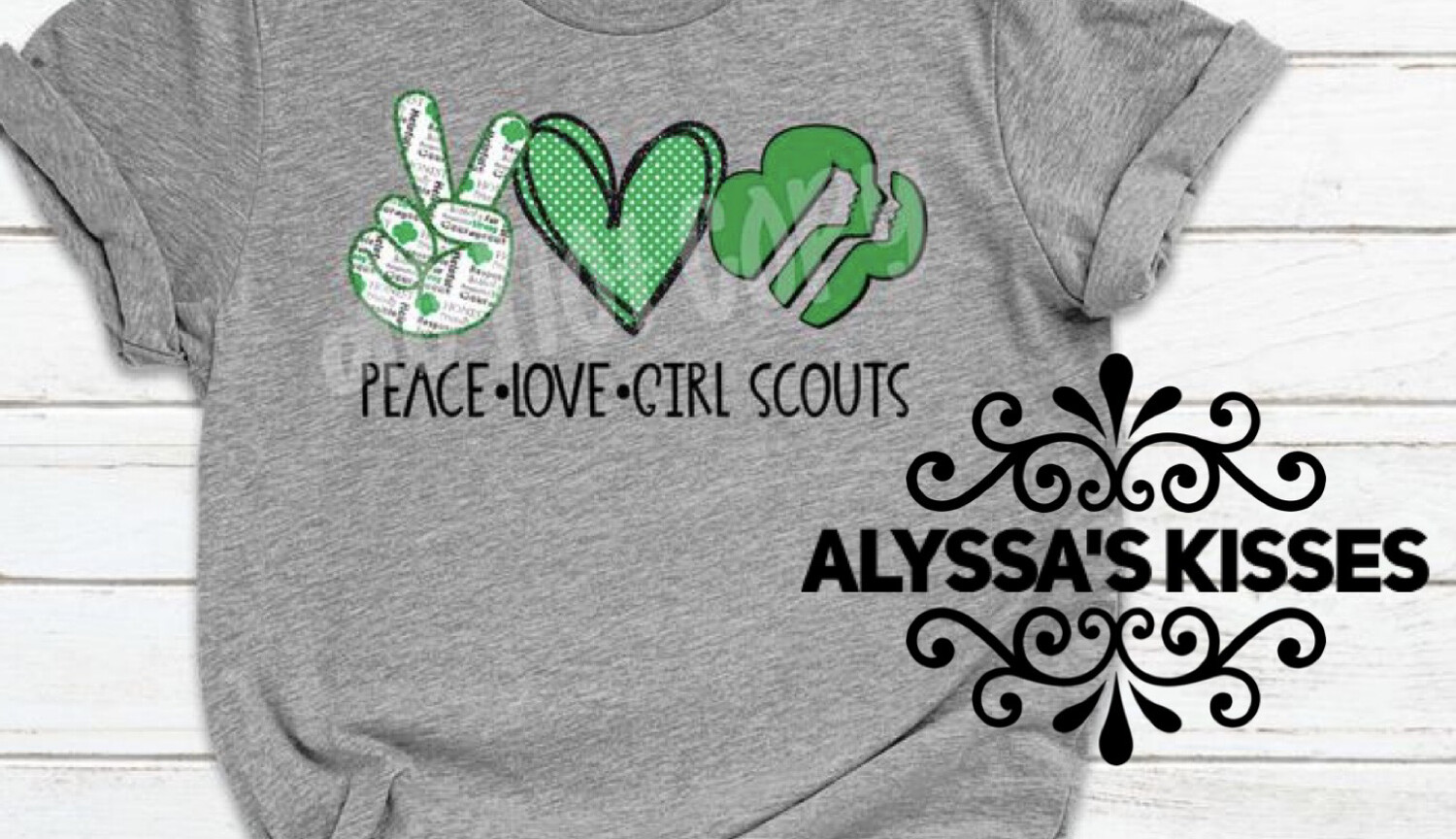 Peace - Love - Girl Scouts - Screen Print - (Pre-Order)