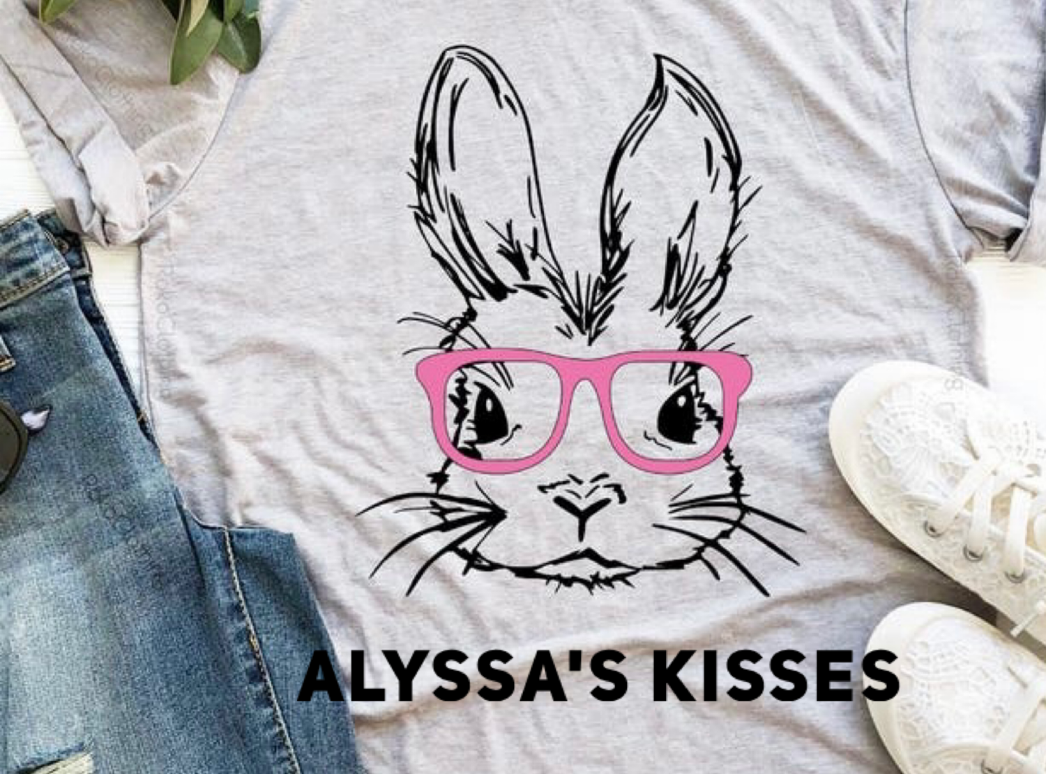 Easter - Rabbit with Pink Glasses