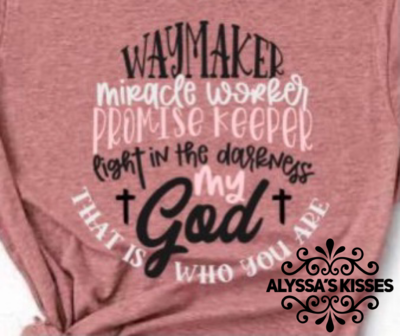 Waymaker- Pink/White/Black Print