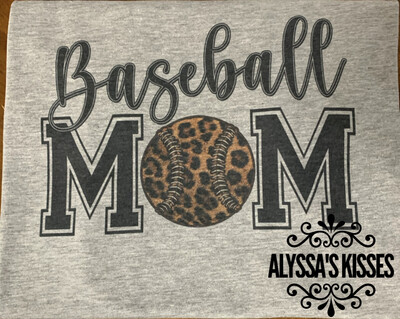 Baseball Mom - Leopard 