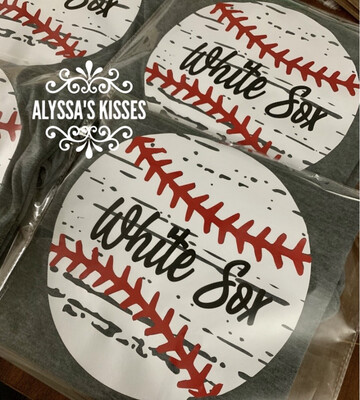 Baseball - White Sox (or custom Team Name) 
