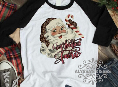 I am Santa&#39;s Favorite - Vintage Leopard (Youth)