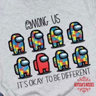 Autism Awareness - Among Us - Okay to Be Different 