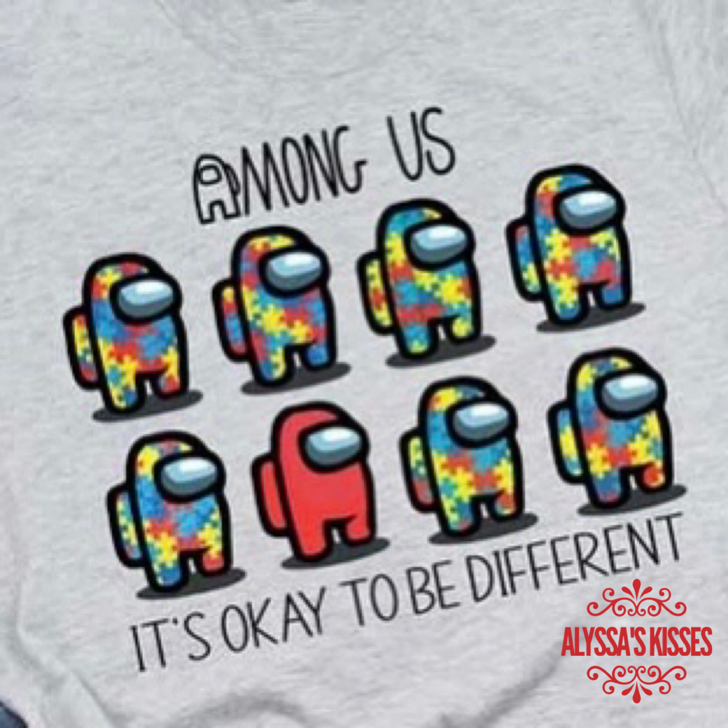 Autism Awareness - Among Us - Okay to Be Different 