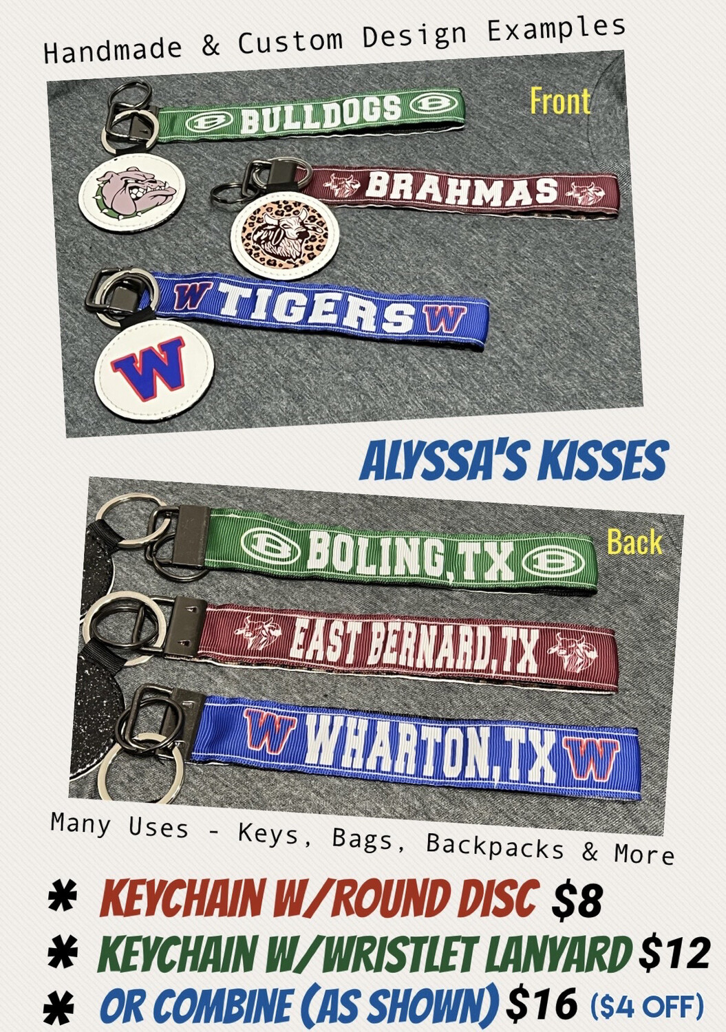 Custom Keychain - Wristlet/Lanyard