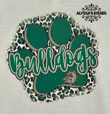 BULLDOGS Paw - School Spirit 