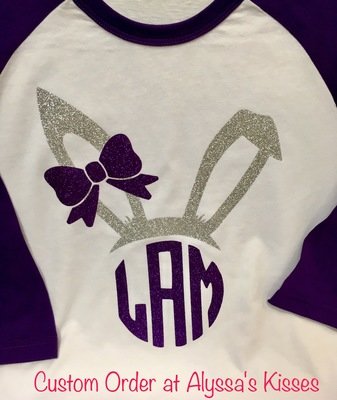 EASTER - MONOGRAM BUNNY- Custom