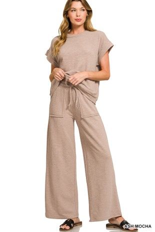 The Weekend Reset Lounge Set, Colour: sand beige, Size: small