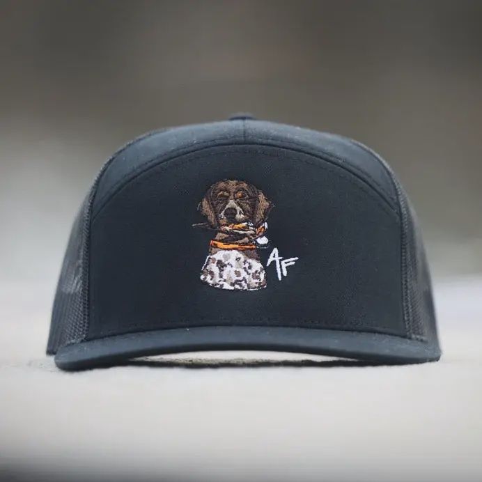 Gsp with Quail - 7 Panel All Black