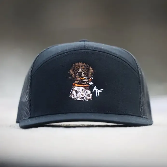 Gsp with Quail - 7 Panel All Black