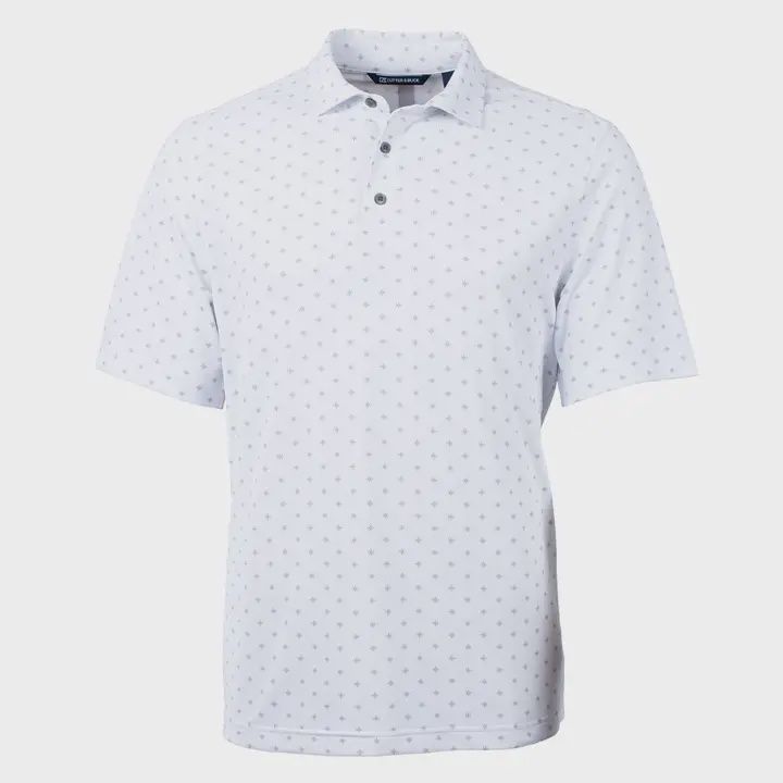 Eco Pique Tile Print Button Up