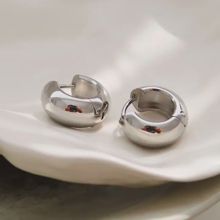 Blandine - Silver Hoop