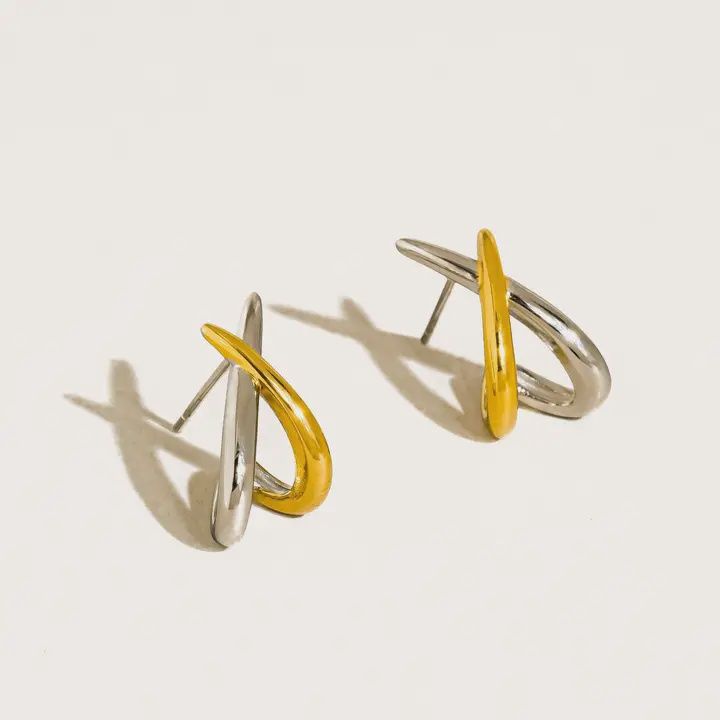 Staven Mixed- Two Tone Earring