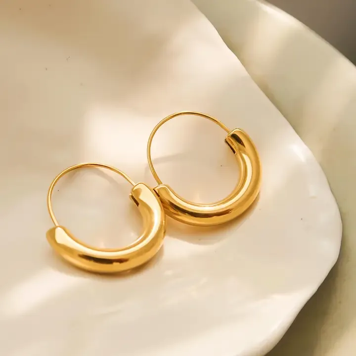 Mackenzie- Gold Hoop