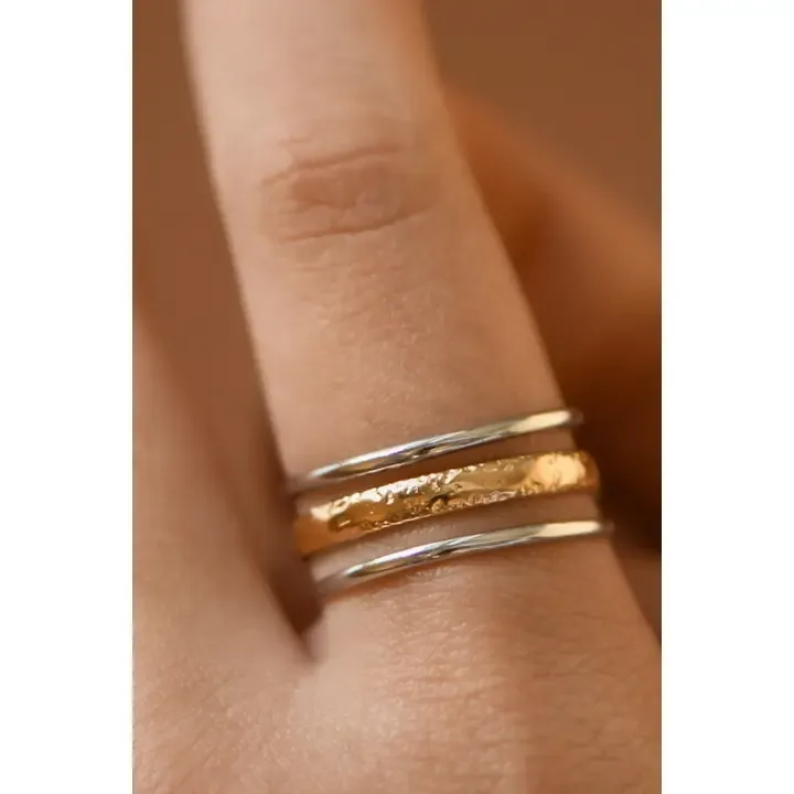 The Layered Luxe - Mixed Gold ring