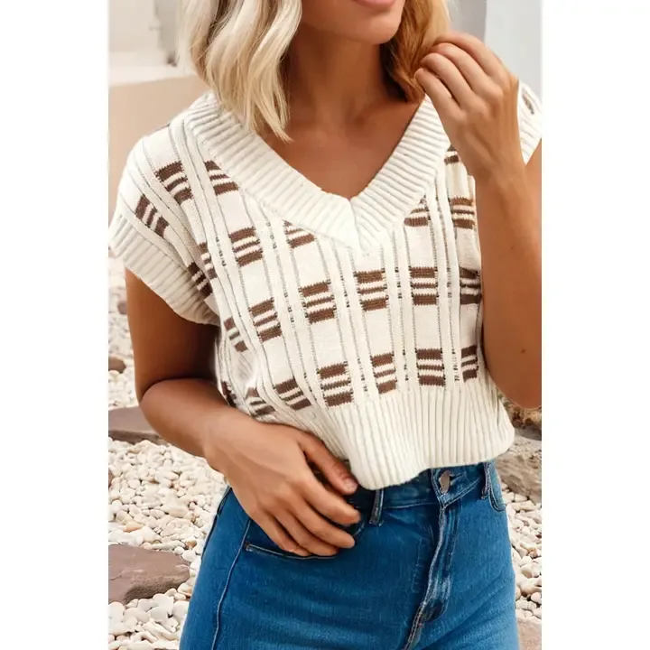 The Aspen Stripe Sweater Vest