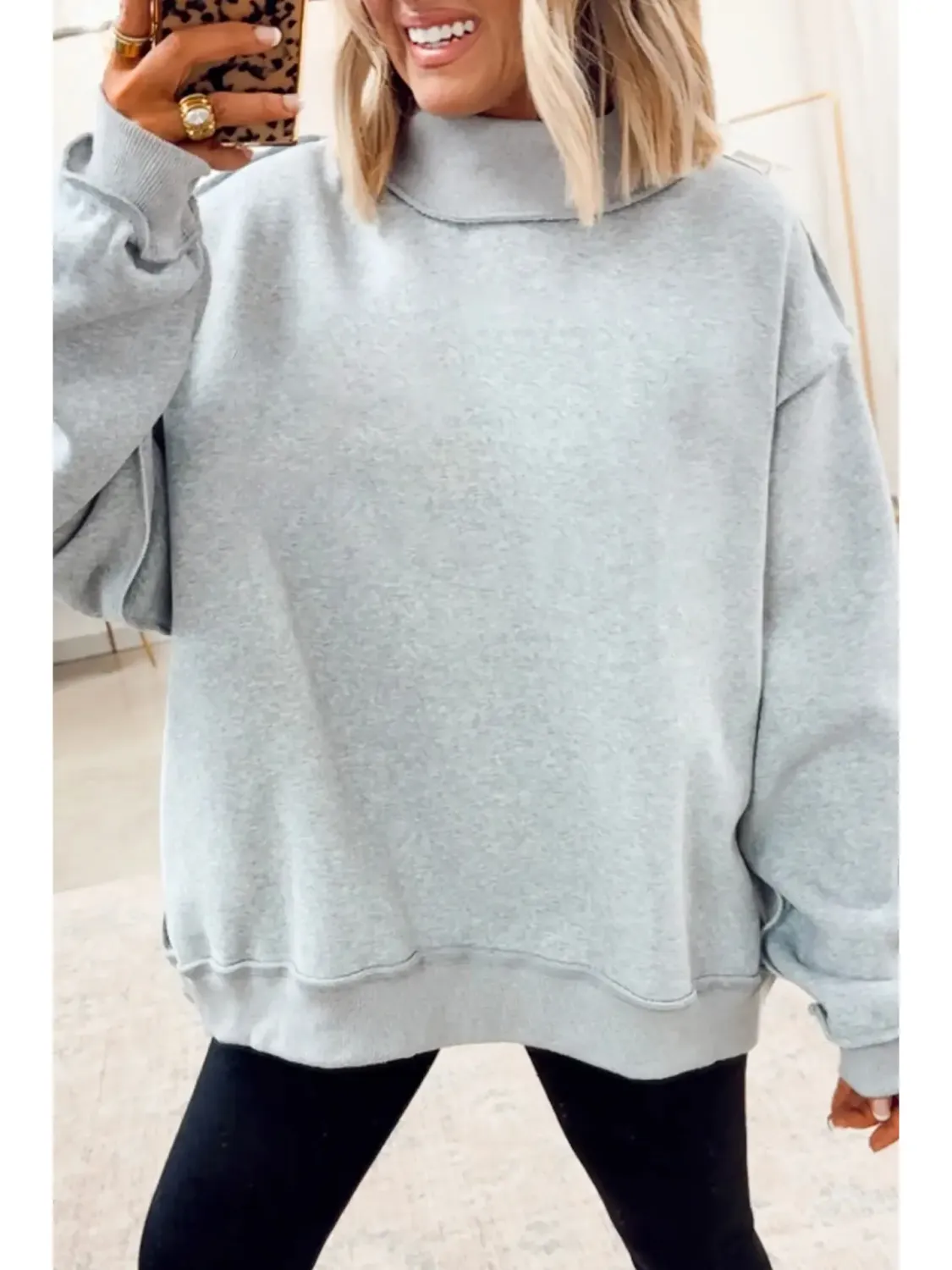 Gameday Oversize Mock Neck
