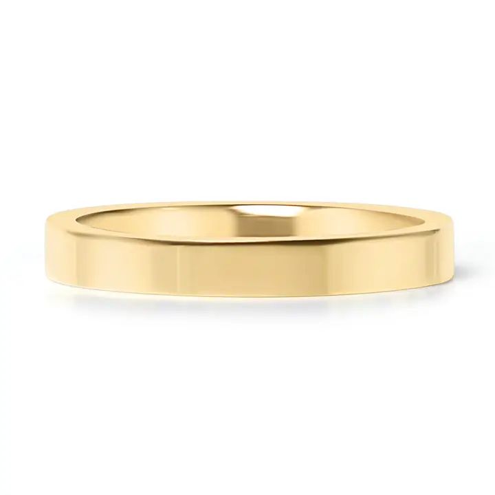 18k Gold flat ring