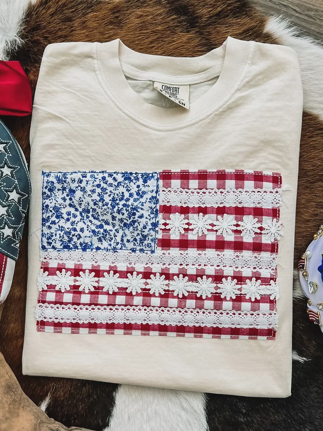 Floral American Flag