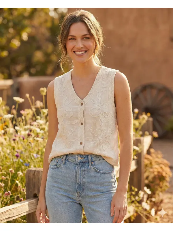 Boho Lace Vest