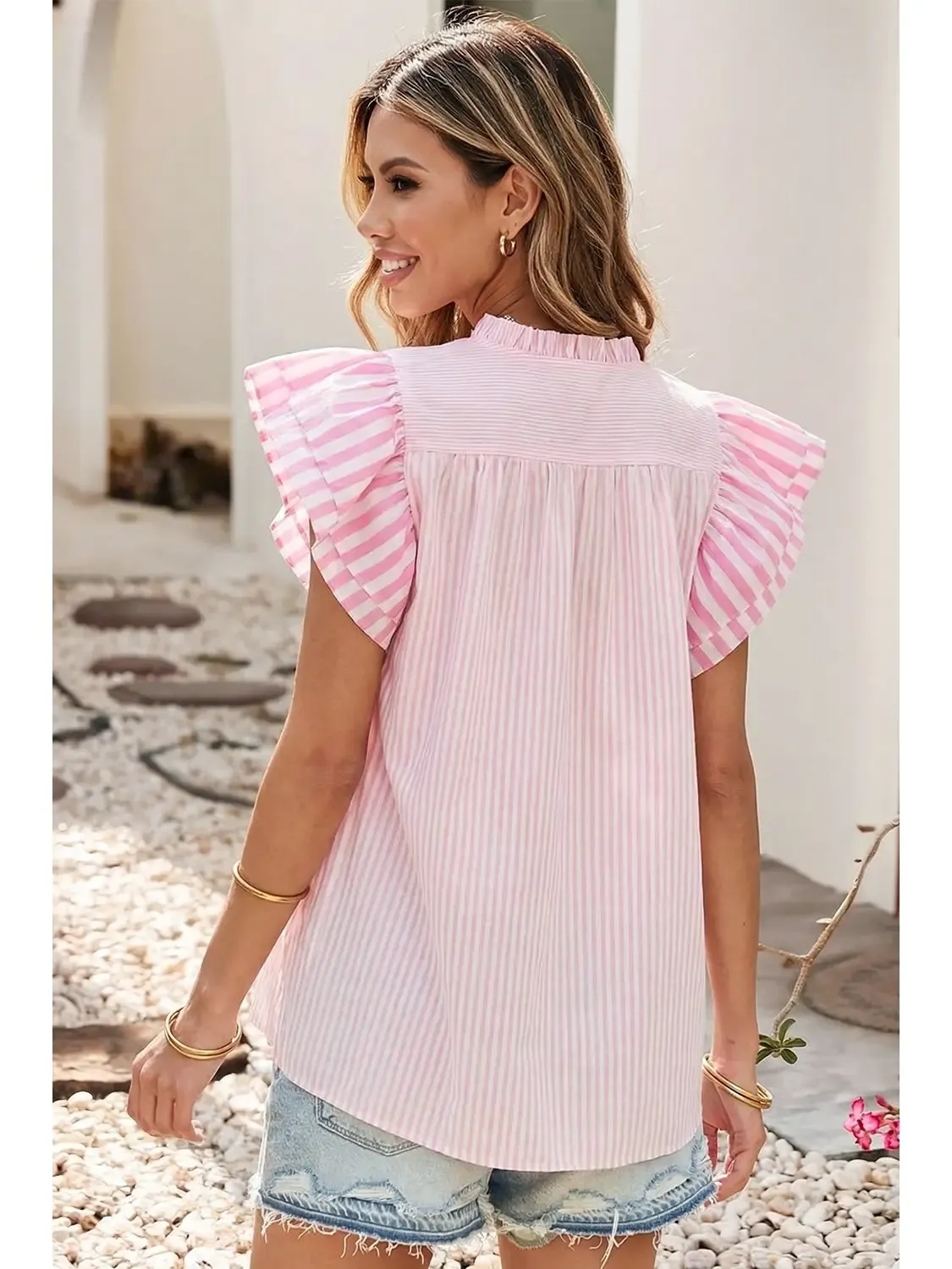Pink Skies Babydoll Top