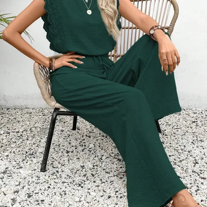 2 Piece Boho lace-trim