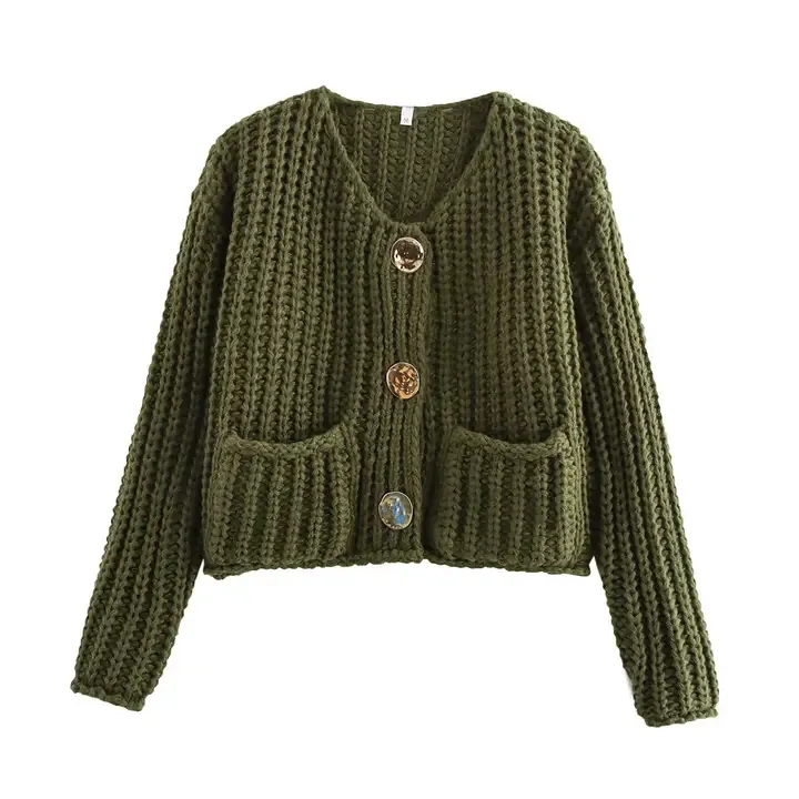 Olive Knitted Sweater
