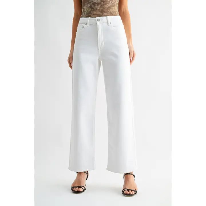 White Vintage Straight Jeans