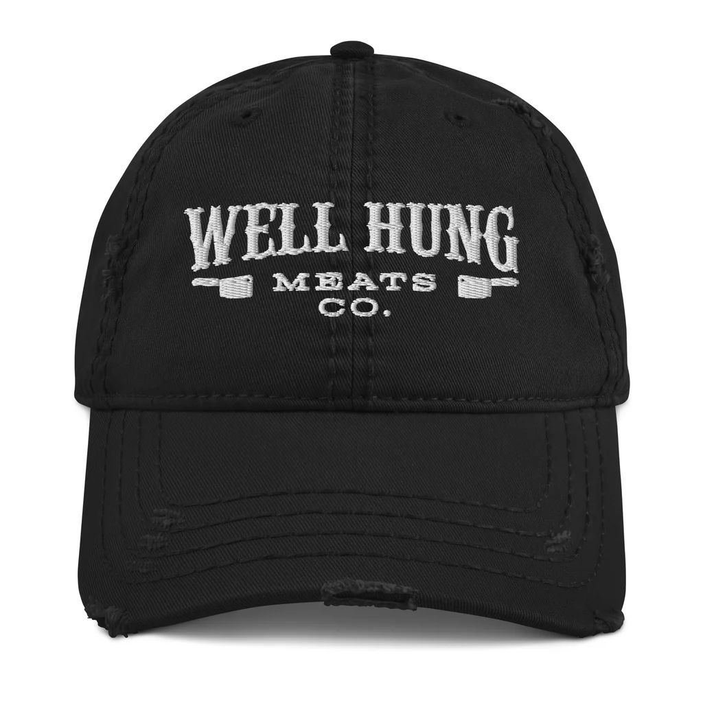 Distressed Hat (3 Colors Available), Color: black