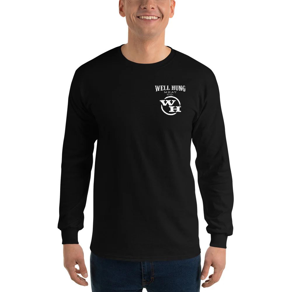 Men’s Long Sleeve- Logo Back Shirt (5 Colors Available)