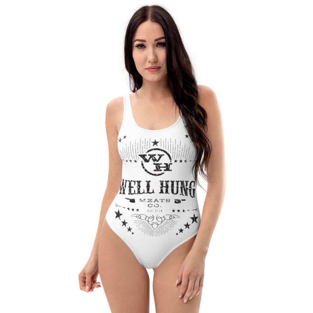 One-Piece Swimsuit, Color: White, Size: X-Small