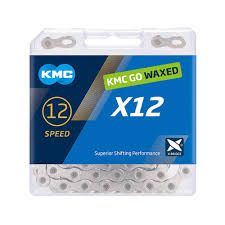 Chaîne KMC X12 12 vitesses 126 maillons argent