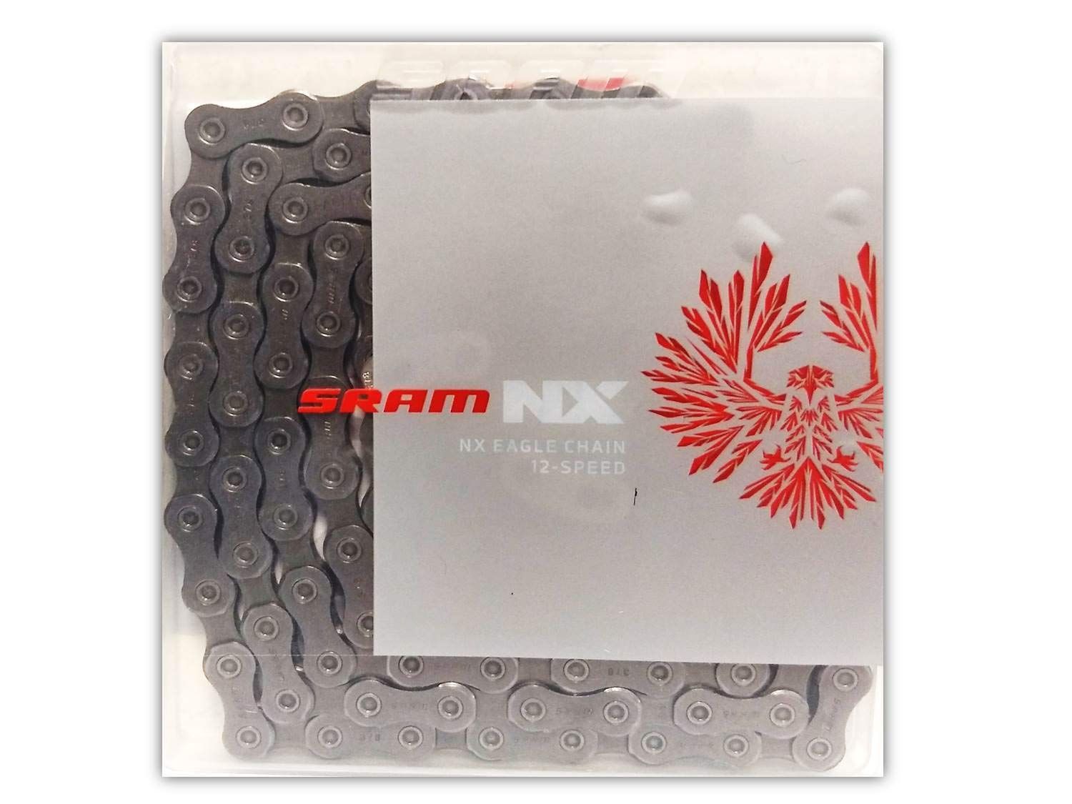 Chaîne SRAM NX Eagle 12 vitesses 126 maillons avec Powerlock Gris