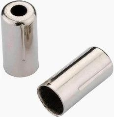 Embouts JAGWIRE 5 mm plaqué chrome