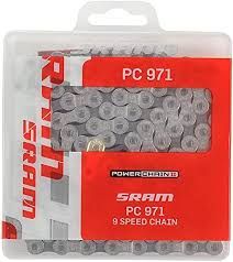 Chaîne SRAM Pc-971 9 vitesses argent/gris avec Powerlink