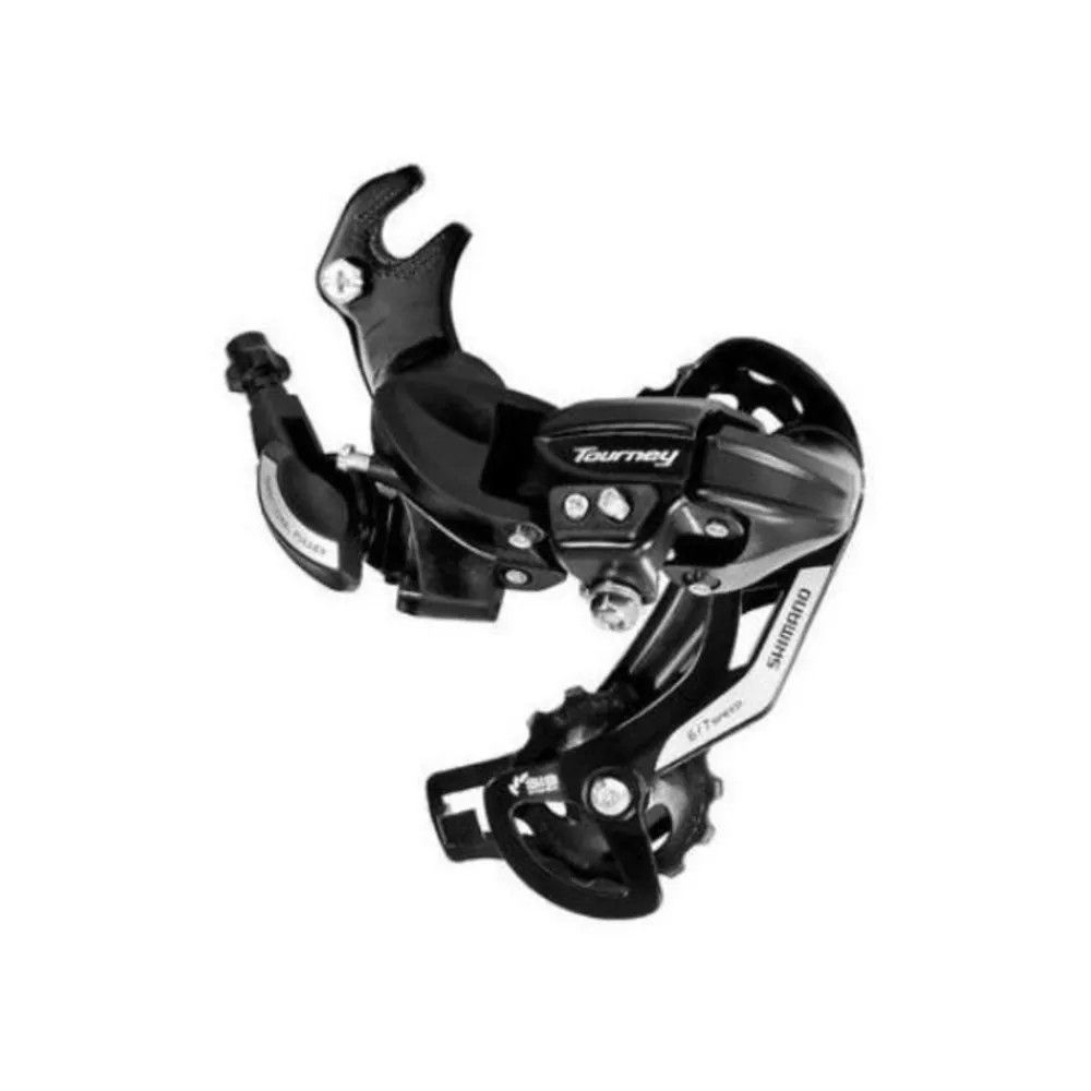 Dérailleur SHIMANO, RD-TY500, Tourney, 6/7 vitesses, avec adaptateur riveté (type route) avec guide de câble de type roue