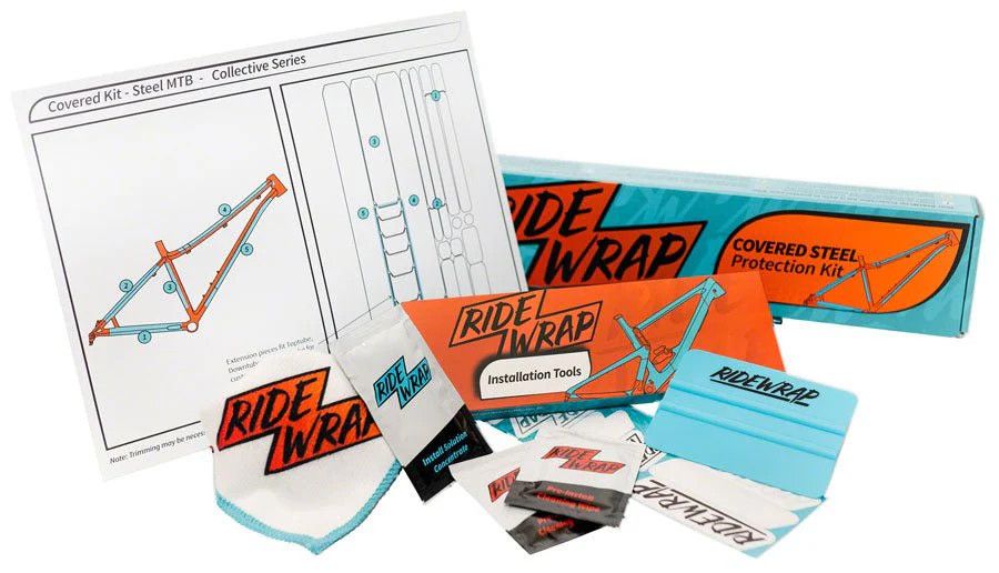 Kit de protection de cadre VTT en acier recouvert Ridewrap Lustré
