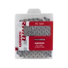 Chaîne SRAM PC-1051 10 vitesses, 144 maillons, argent