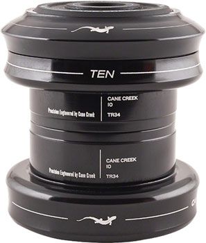 Jeu de direction CANE CREEK Série 10 complète pour direction de 34 mm (pivot droit de 1-1/8 pouce) Noir