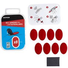 Rustine LEZYNE auto-collante Réparation de crevaison de vélo 8 patchs + éraflure + colle