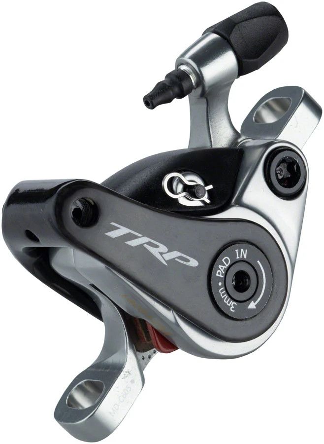TRP, Spyre SLC, Road Mechanical Disc Brake, Front or Rear, Post mount, 140 or 160mm (not included), 170g, Silver