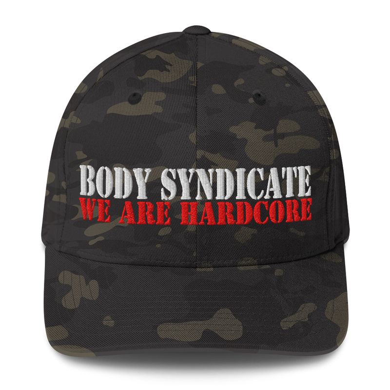 BODY SYNDICATE - Flexfit Kappe - dark Camouflage