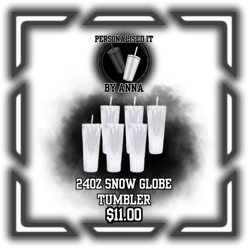 24oz SNOW GLOBE TUMBLER BLANK