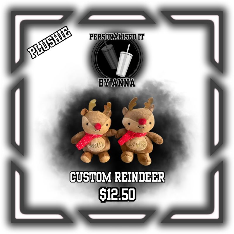 CUSTOM REINDEER PLUSHIE